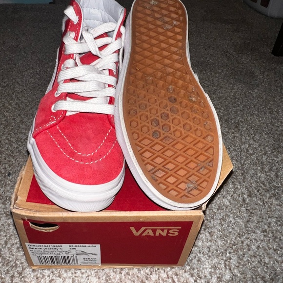 Red Vans High Top - Picture 2 of 2